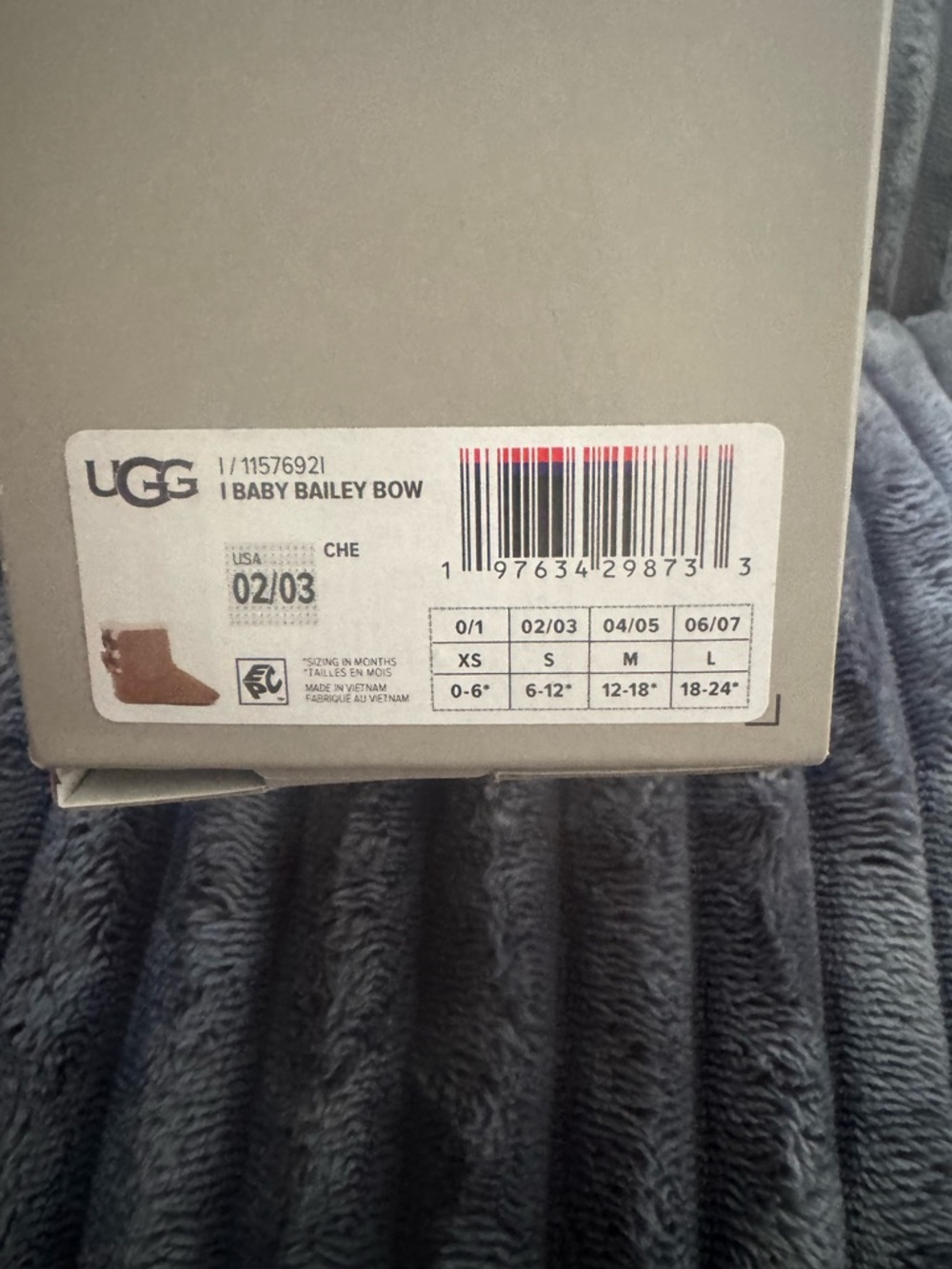 UGG Baby Bailey Bow - Chestnuts